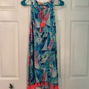 Lilly Pulitzer Dress with sailboat print and tassels